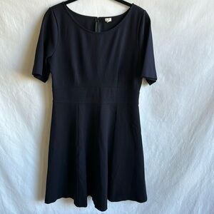 J. Crew short sleeve little black dress, size 10